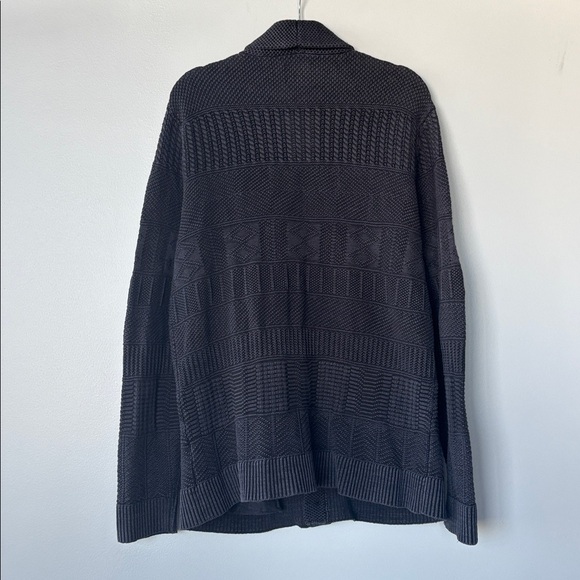 Abercrombie & Fitch 'boyfriend' Cardigan Sweater 100% Cotton in: Charcoal black - Picture 9 of 10